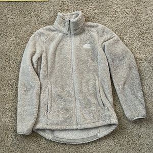 The North Face TNF Osito Fuzzy Tan Women’s Full Zip Fleece Coat Jacket